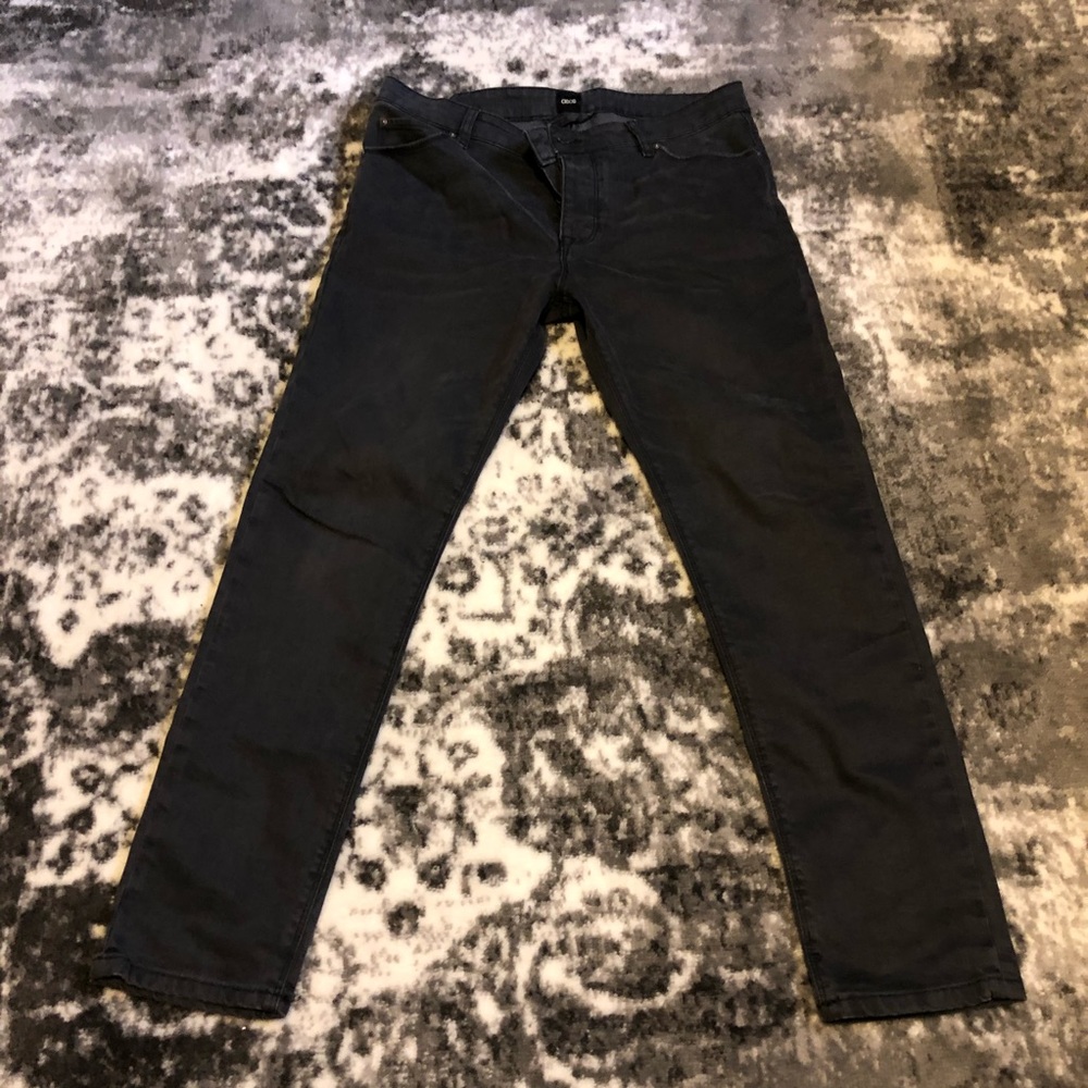 Men ASOS black jeans washed look